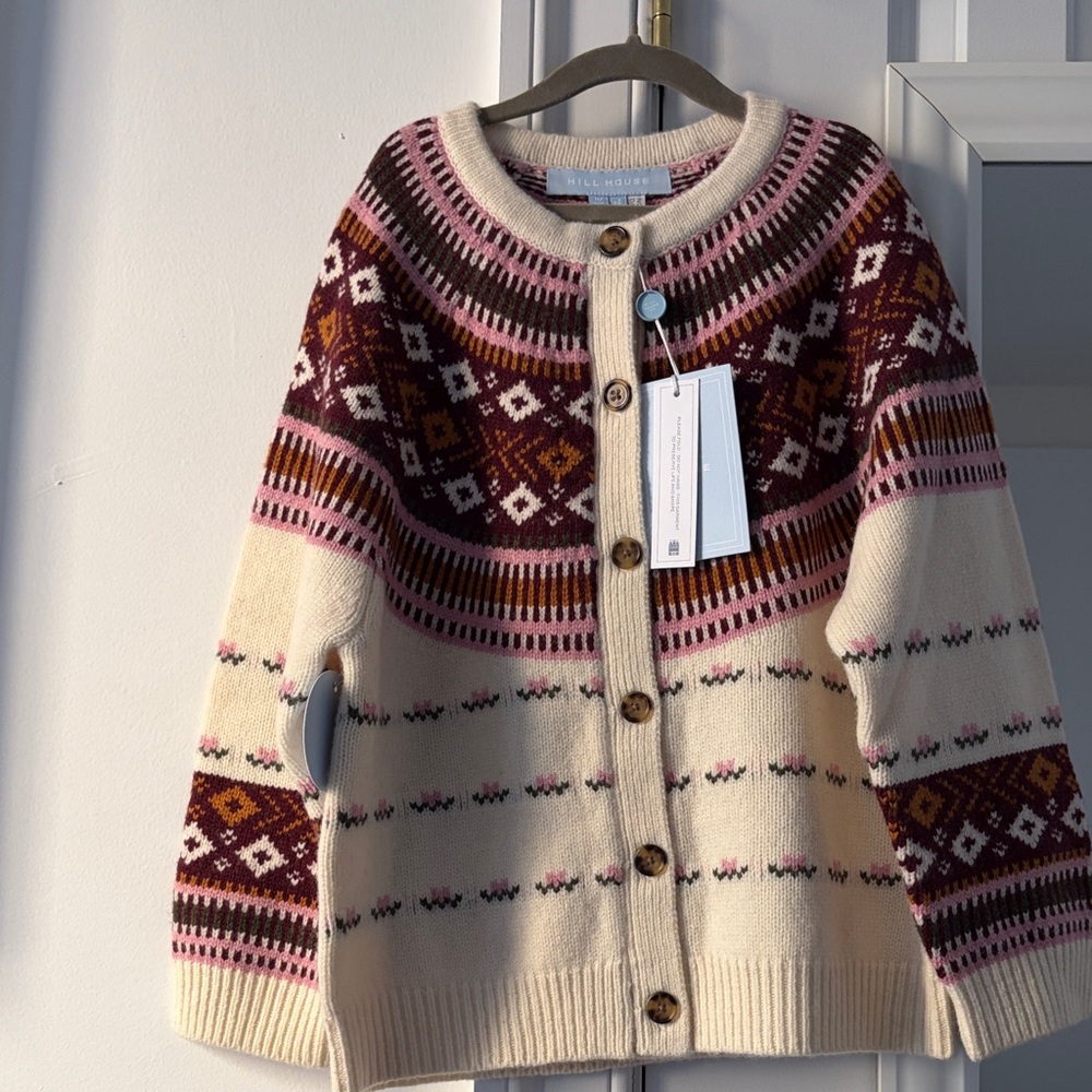Hill House Home Tiny Ren Cardigan (11y/12y) NWT